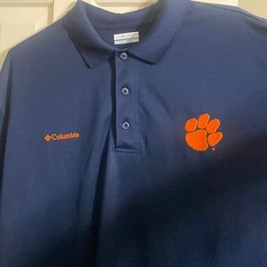 Men’s XL Columbia Clemson Omni Shade Polo